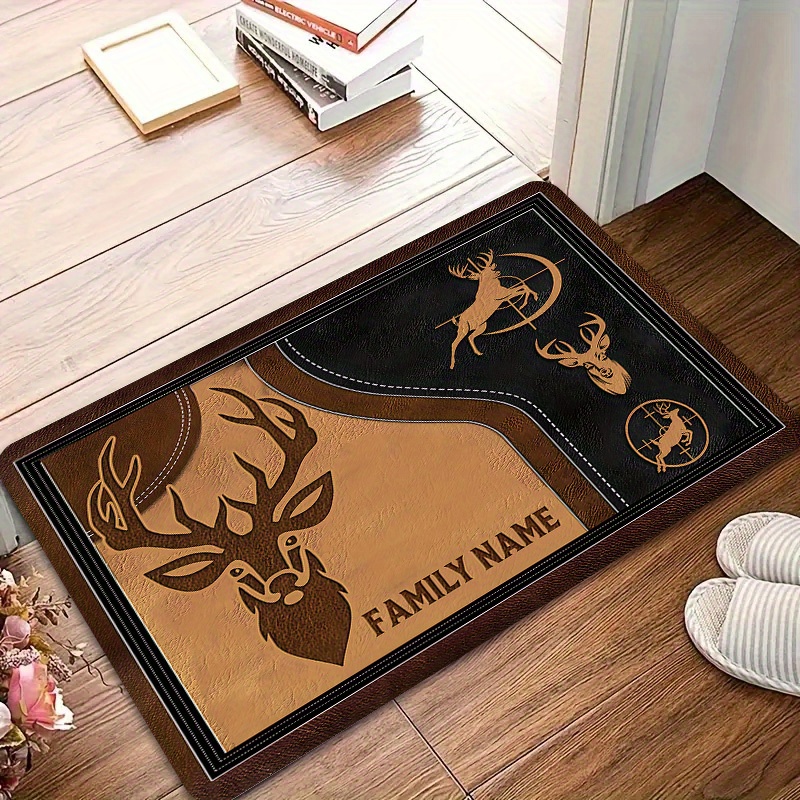 Hunting Outdoor Rug - VIKAMA Elk Skull Totem Hunting Theme