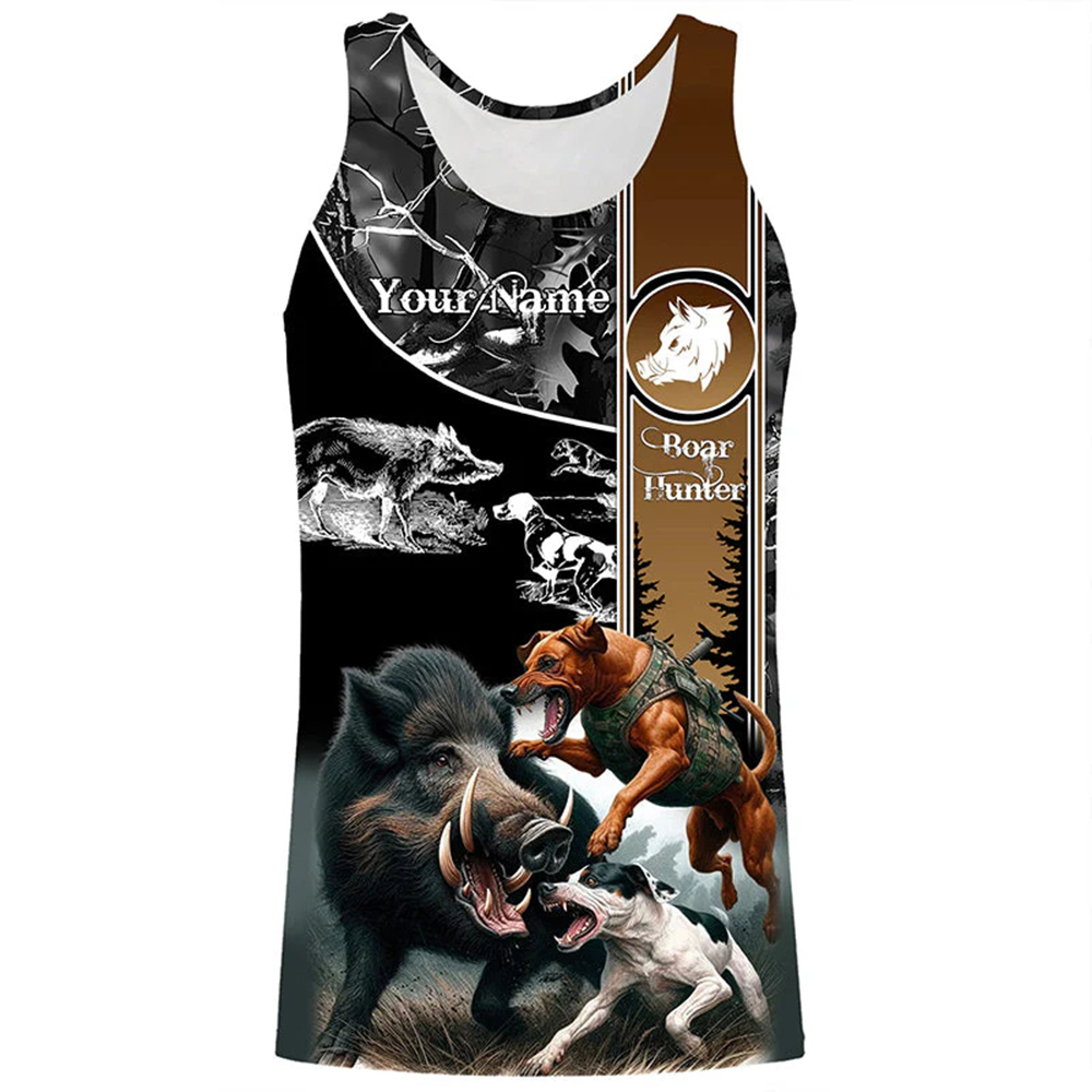 Wildman Hunting & Outdoor Polokwane - Kaos Tank Top 3D Print Tanpa