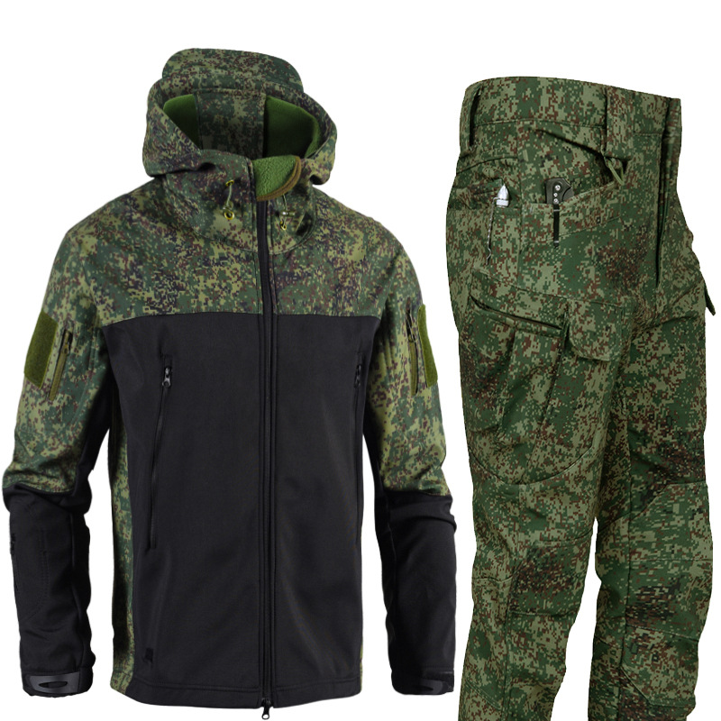 Outdoor Hunting Pants Women - Setelan Jaket dan Celana Softshell Kulit