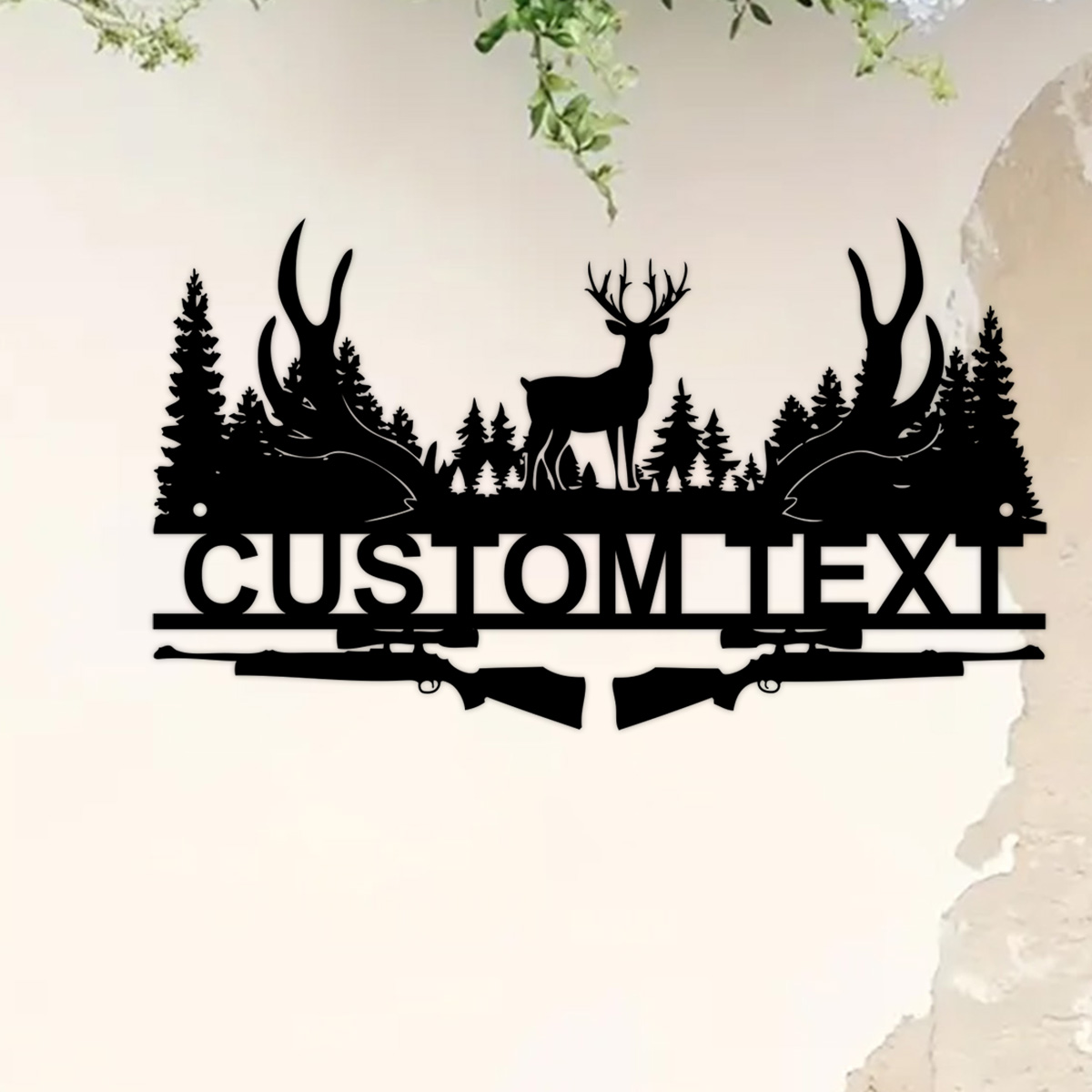 Outdoor Hunting Gifts - Tanda logam kabin rusa kustom, hadiah