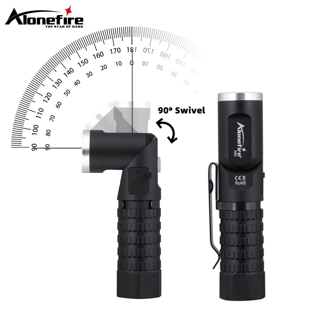 Headlamp Tactical Bright - Senter Led P8 Magnetik 90 °
