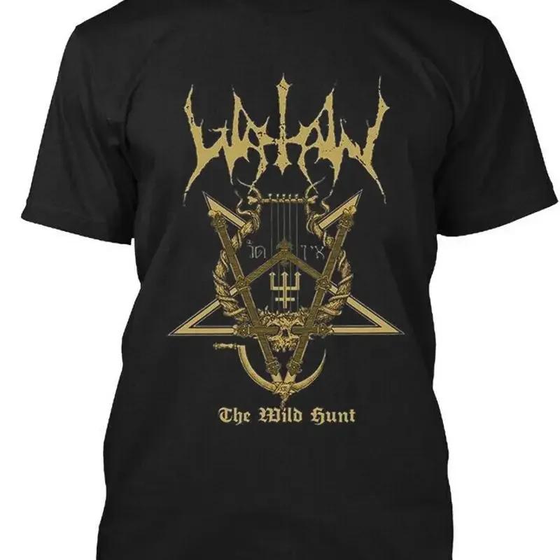 Wildman Hunting & Outdoor Polokwane - Kaos Logo Retro Musik Hitam Watain