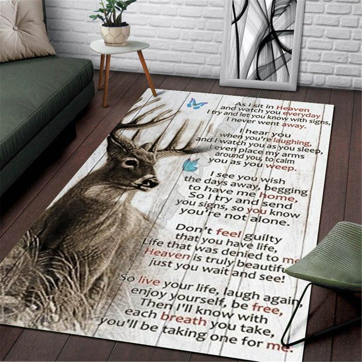 Hunting Outdoor Rug - Karpet Area Berburu Rusa Karpet Cetak