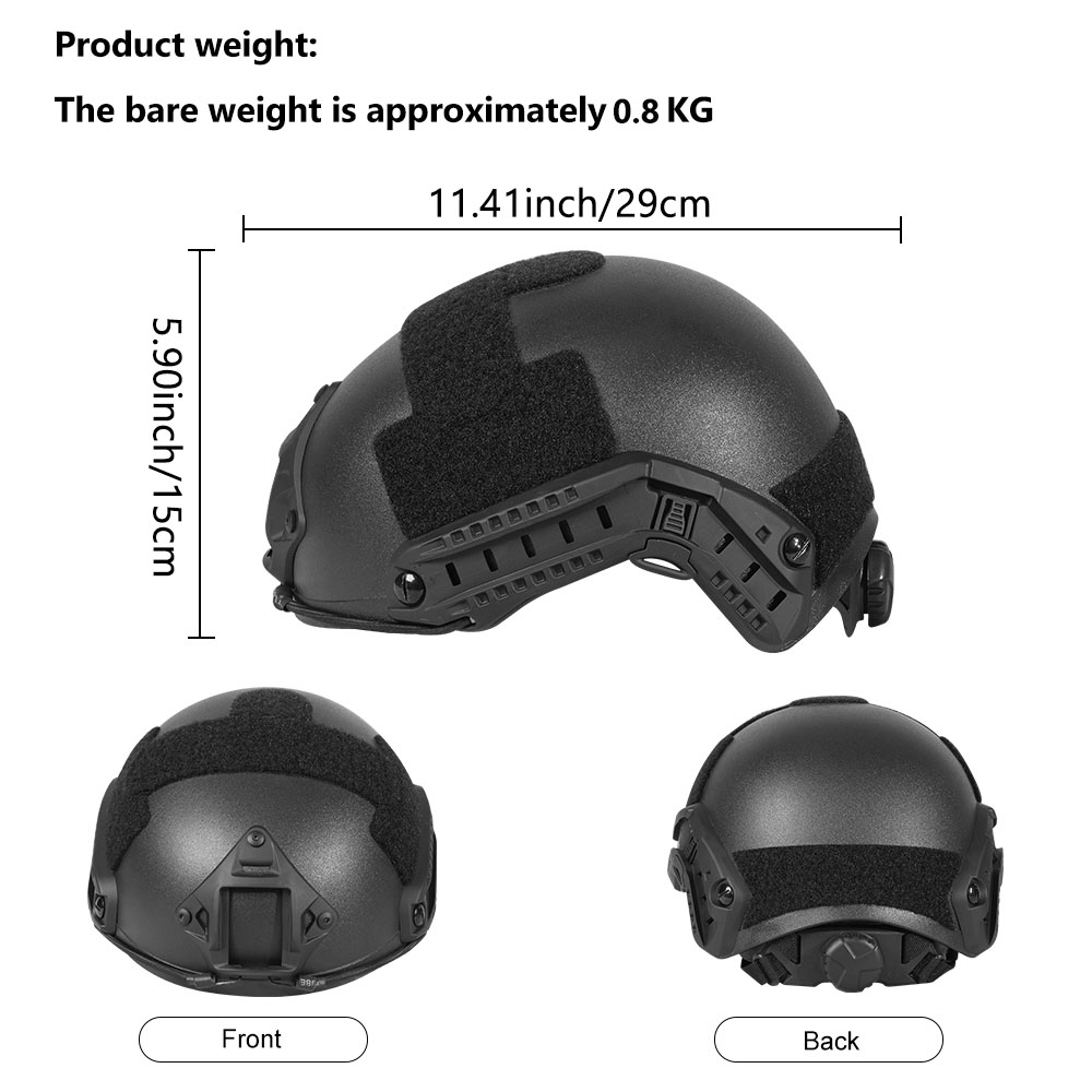 BOOIU Set Helm Airsoft Taktis  - Outdoor Hunting Kit ulasan dan harga