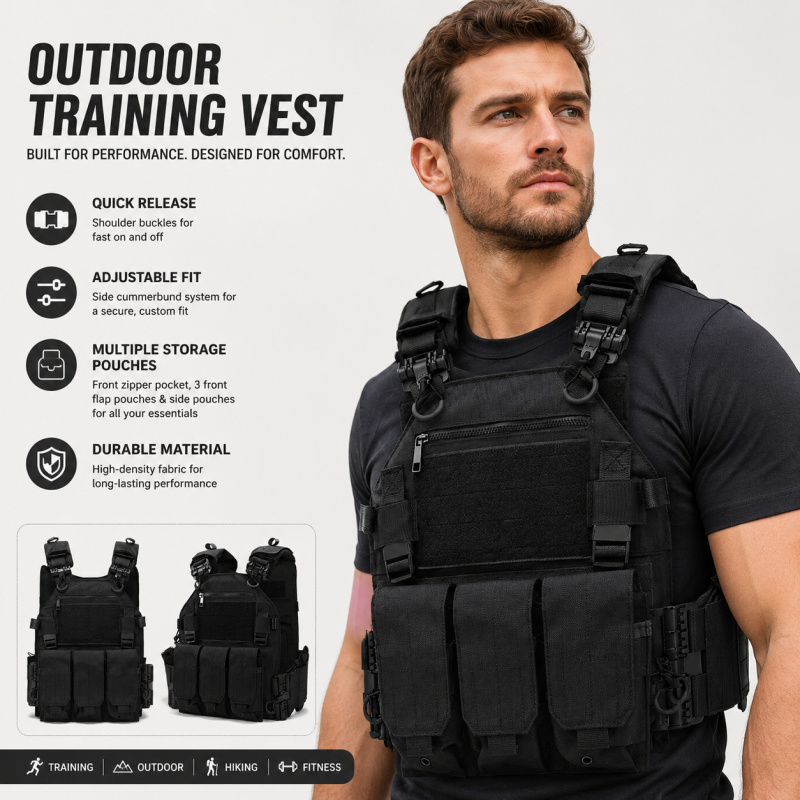 Rompi Taktis Polyester dengan  - Outdoor Hunting Magazines ulasan dan harga