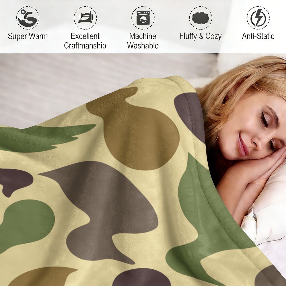 Selimut Flanel Motif Bebek Lem - Hunting Outdoor Rug ulasan dan harga
