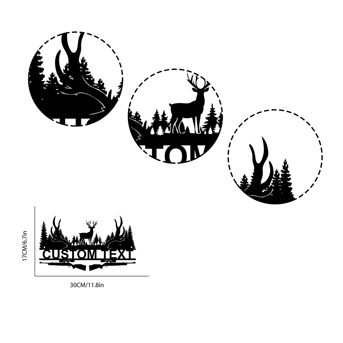 Tanda logam kabin rusa kustom, - Outdoor Hunting Gifts ulasan dan harga