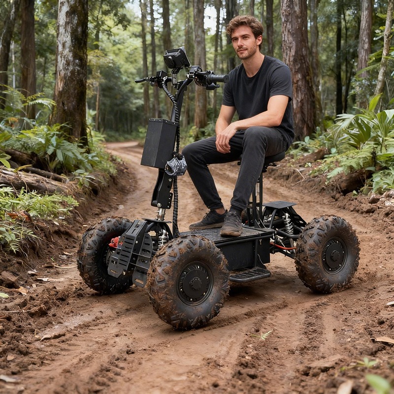 Kendaraan listrik 4WD penggera - Outdoor Hunting Vehicle ulasan dan harga