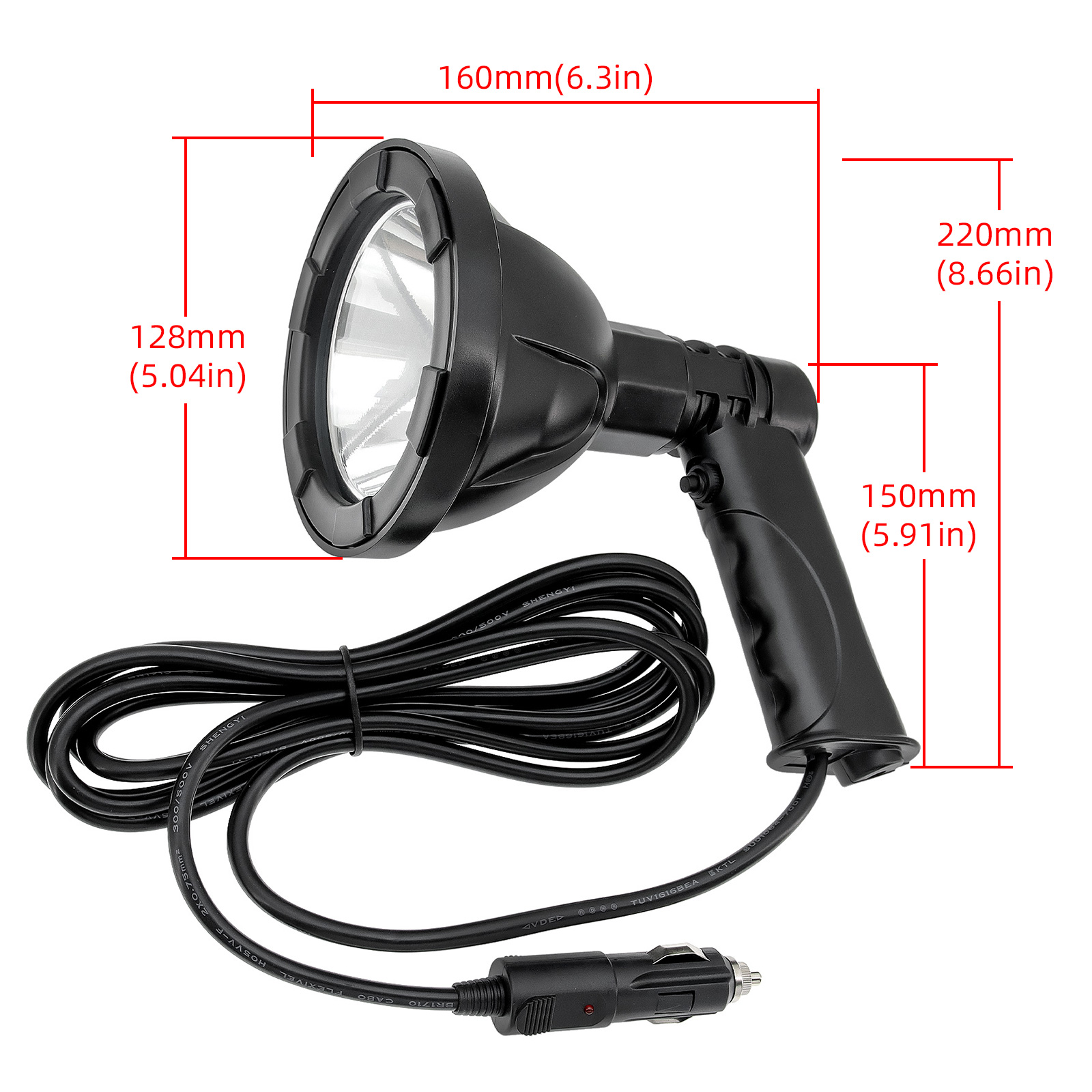 Lampu Genggam Daya Tinggi 100W - Outdoor Hunting Vehicle ulasan dan harga