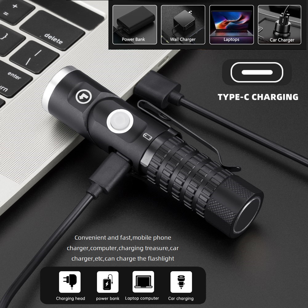 Senter Led P8 Magnetik 90 ° La - Headlamp Tactical Bright ulasan dan harga