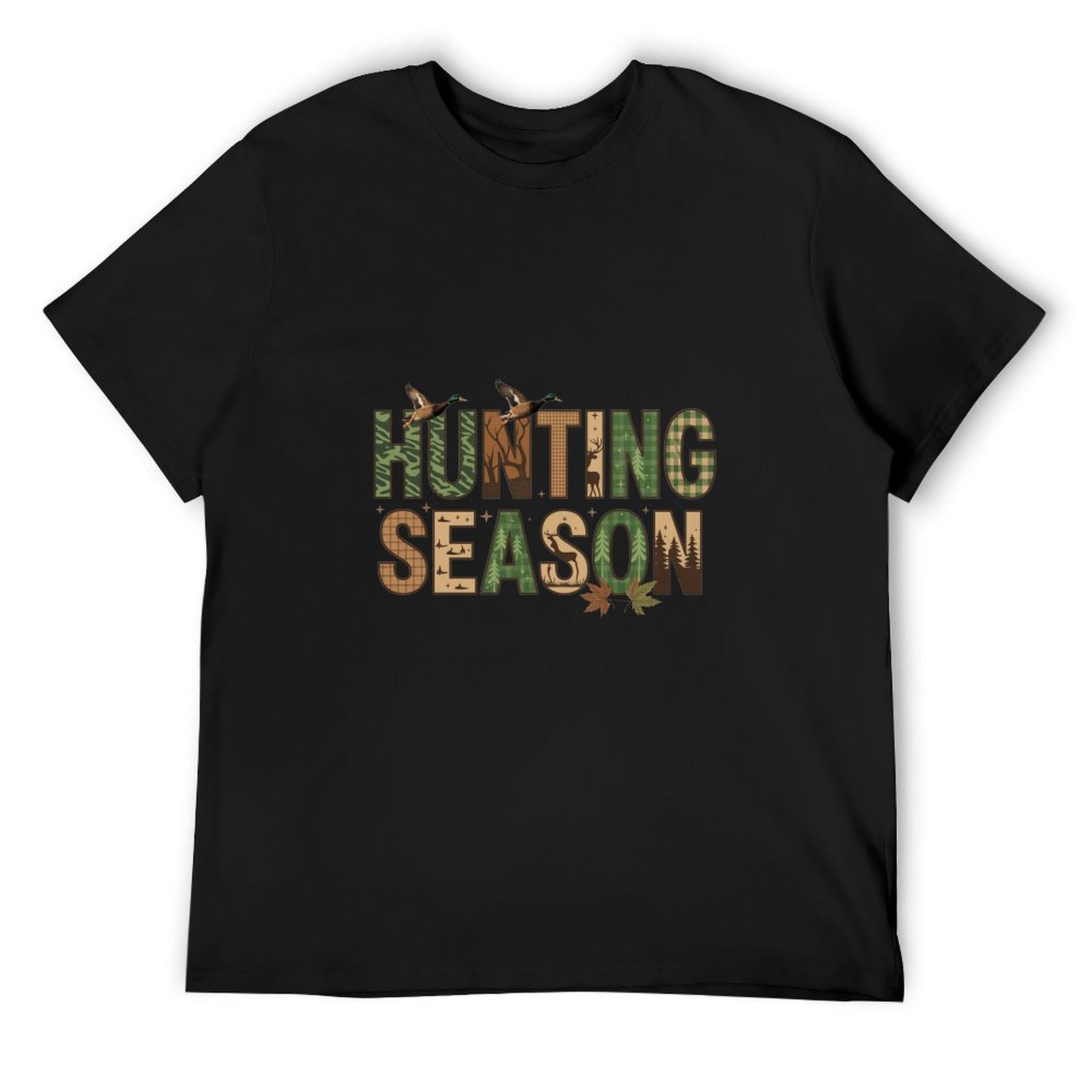 Kaos Katun Hitam Motif Kamufla - Outdoor Hunting Gifts ulasan dan harga