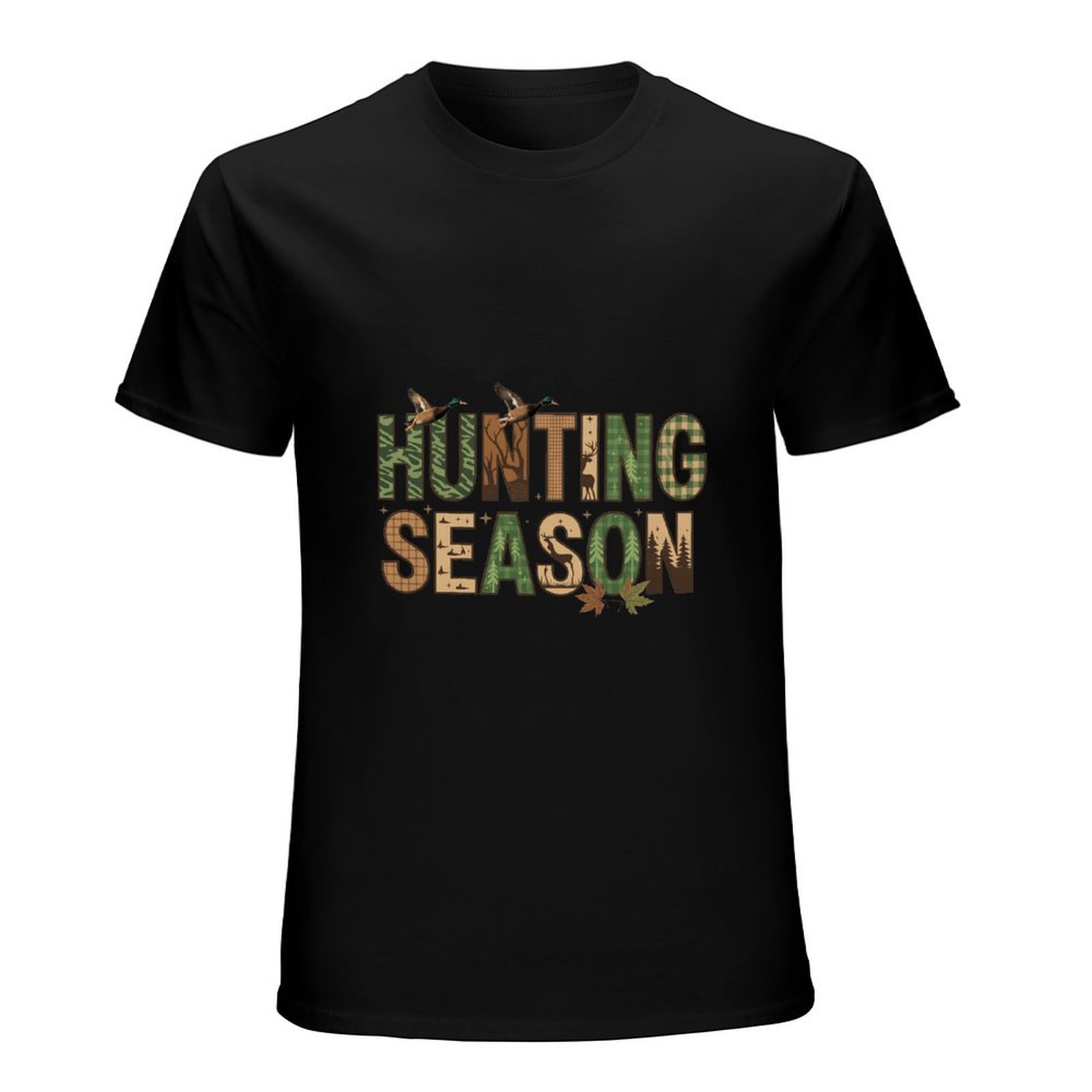 Kaos Katun Hitam Motif Kamufla - Outdoor Hunting Gifts ulasan dan harga