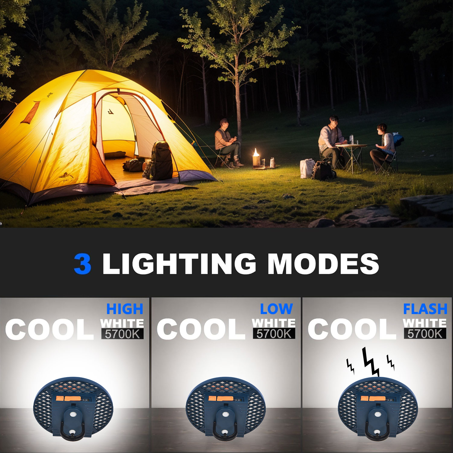 Lampu Camping 7500mAh Dapat Di - Outdoor Hunting Tent ulasan dan harga